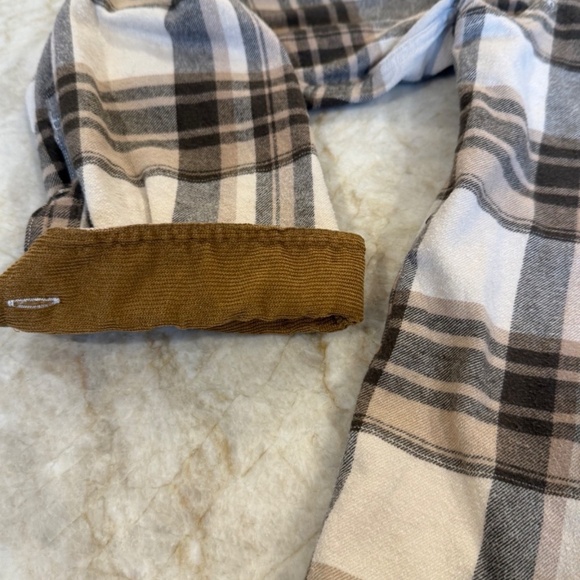 Dubinik Customized Version Mens Plaid Flannel Lng Slve Shirt Cord Flip Cuff; XXL - Picture 5 of 10